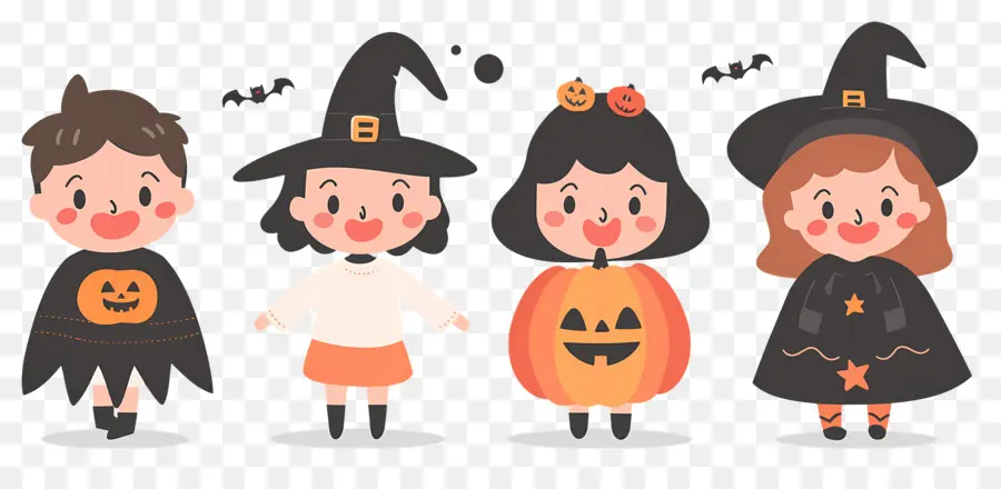 Enfants D'halloween，Enfants Déguisés PNG