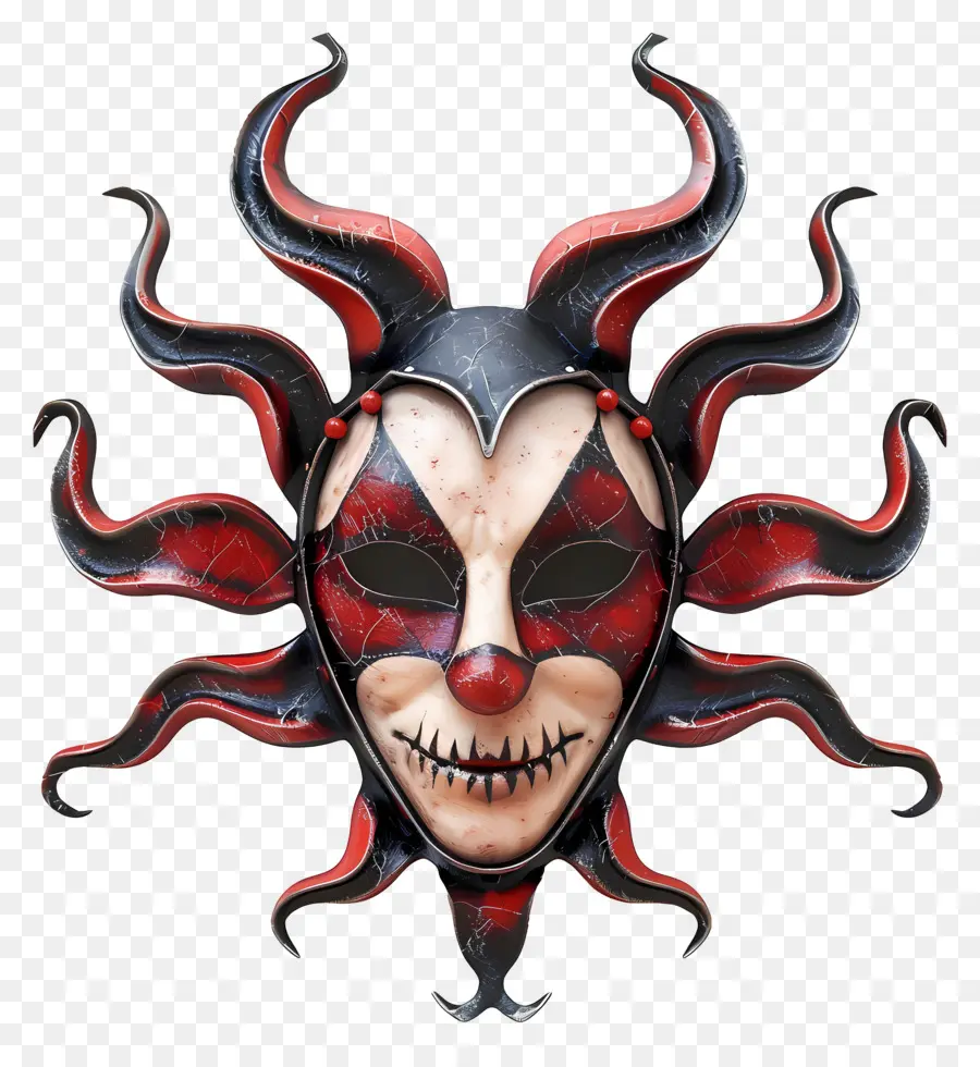 Masque D'halloween，Masque De Bouffon PNG