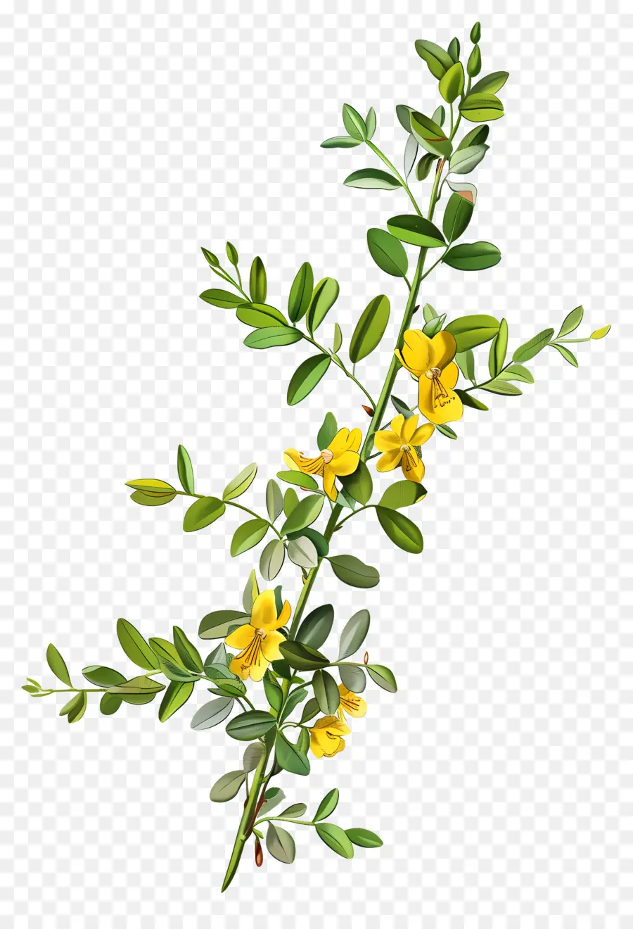 Fleur De Cytisus Wolgaricus，Fleurs Jaunes PNG