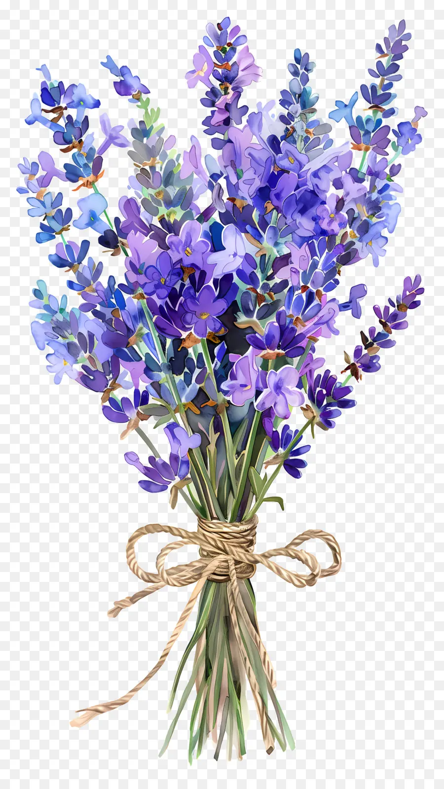 Fleurs De Lavande，Bouquet De Lavande PNG