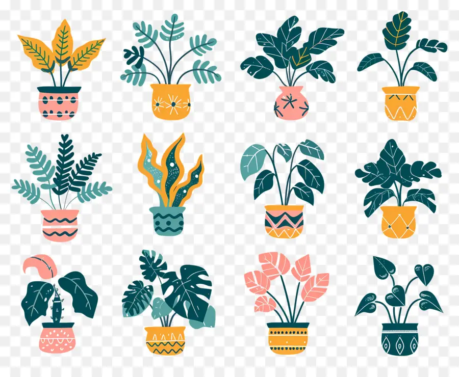 Fleurs En Pots，Plantes En Pot Jaunes PNG