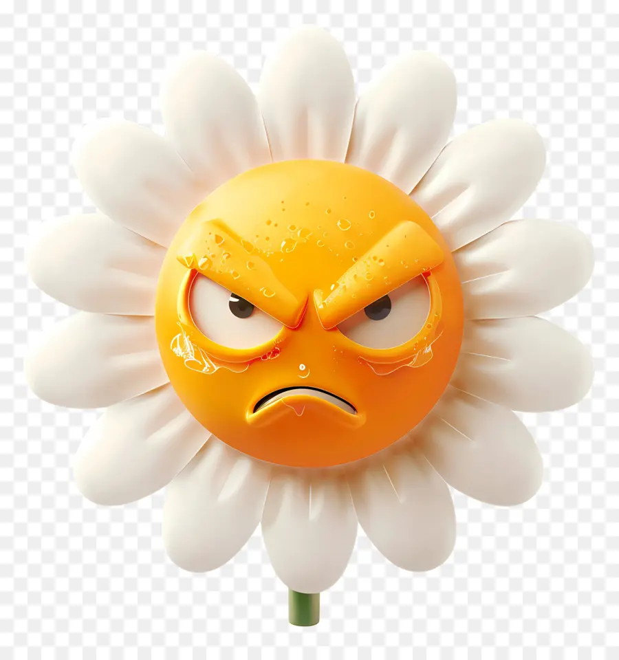 Fleur Emoji，Fleur Grincheuse PNG