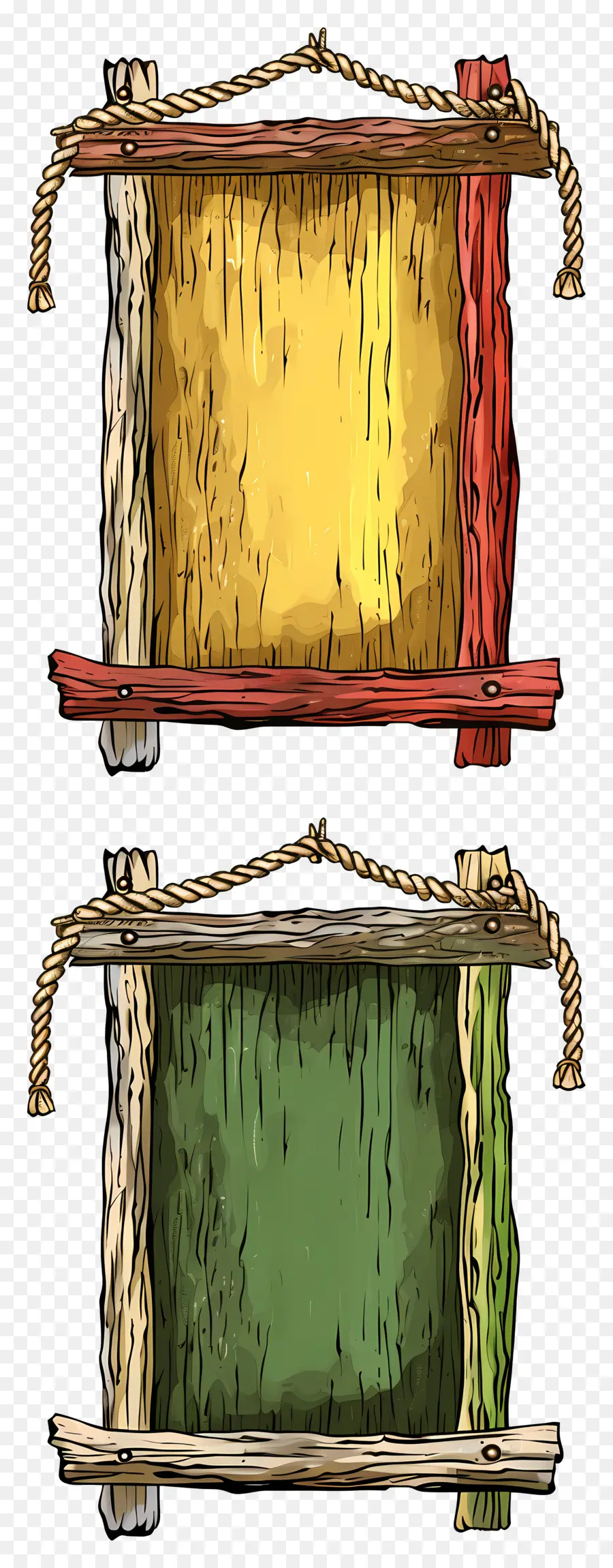 Cadres En Bois，Panneaux En Bois PNG