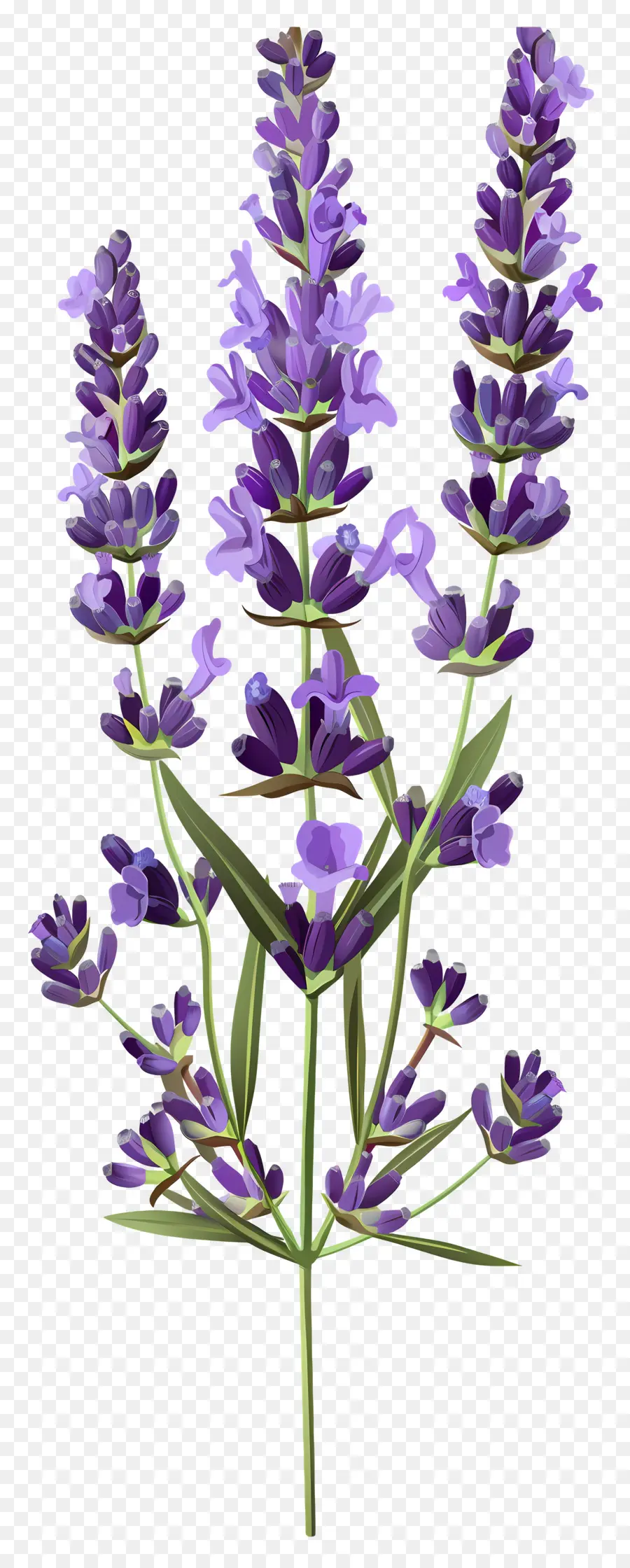 Fleur De Lavande，Fleurs Violettes PNG