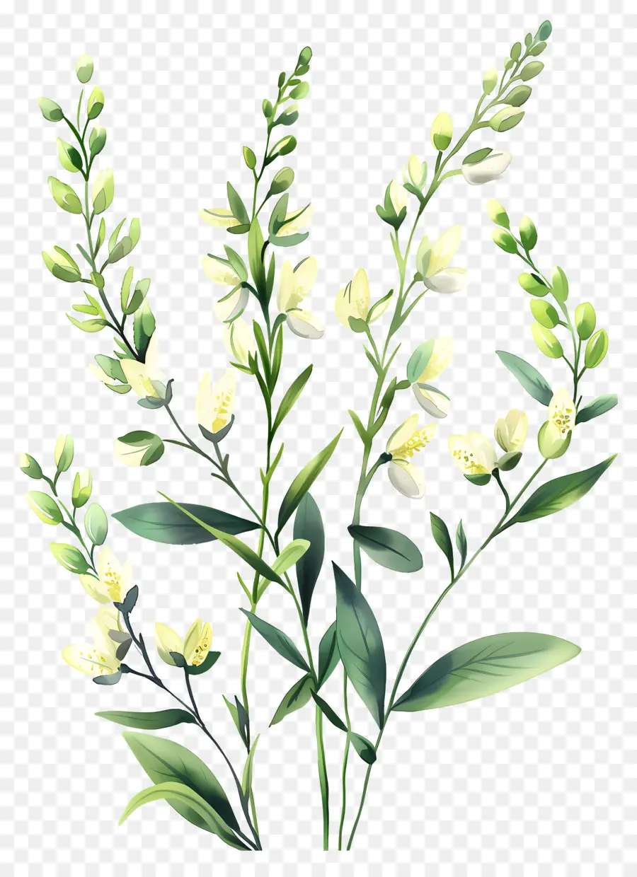 Fleur De Cytisus Wolgaricus，Fleurs Blanches PNG