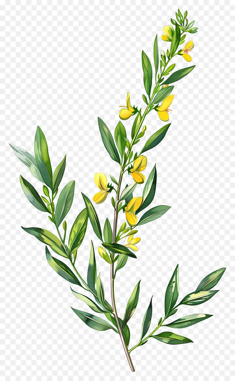 Fleur De Cytisus Wolgaricus，Fleurs Jaunes PNG