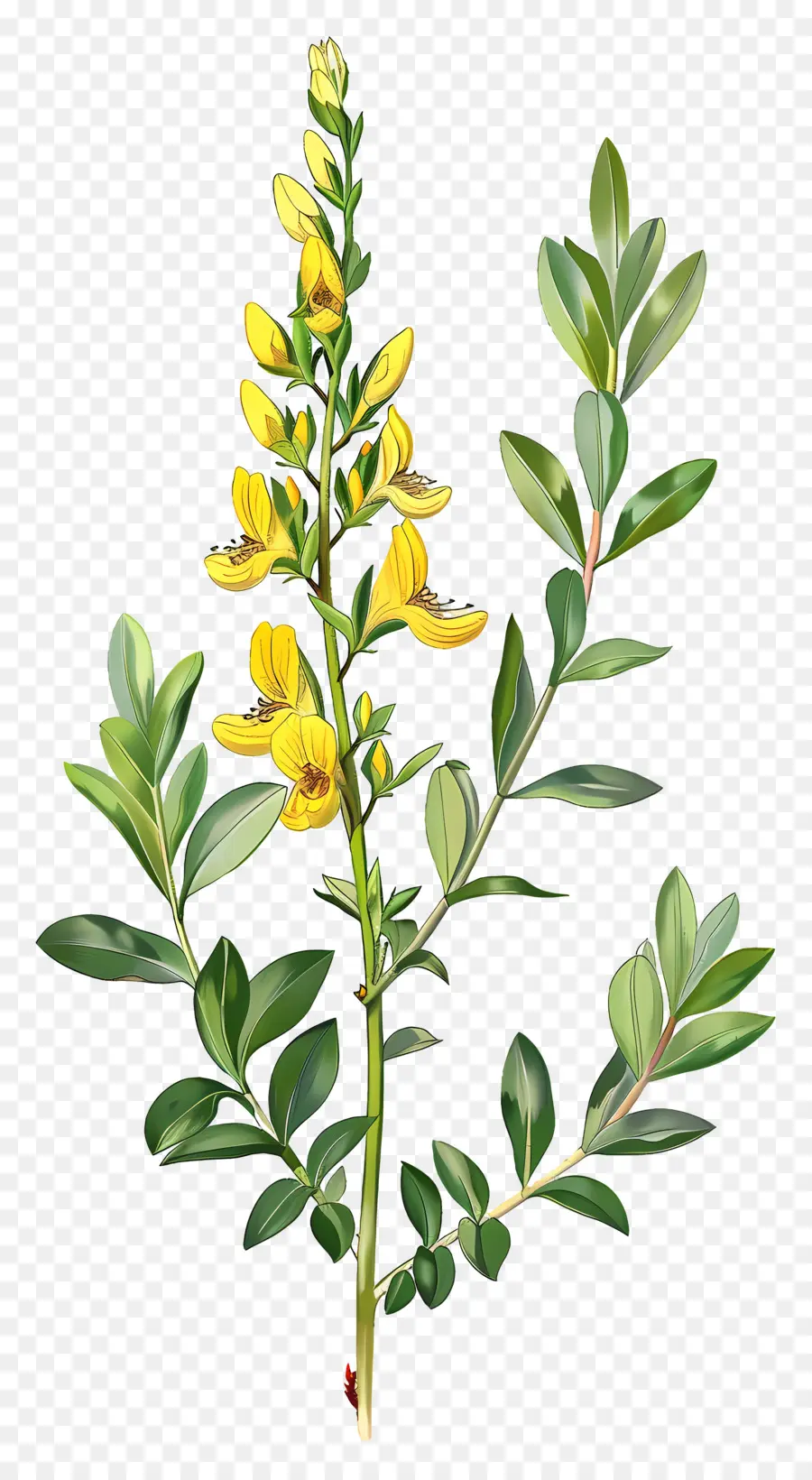 Fleur De Cytisus Wolgaricus，Fleurs Jaunes PNG