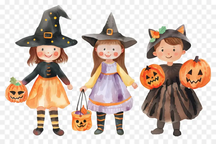 Enfants D'halloween，Enfants Déguisés PNG