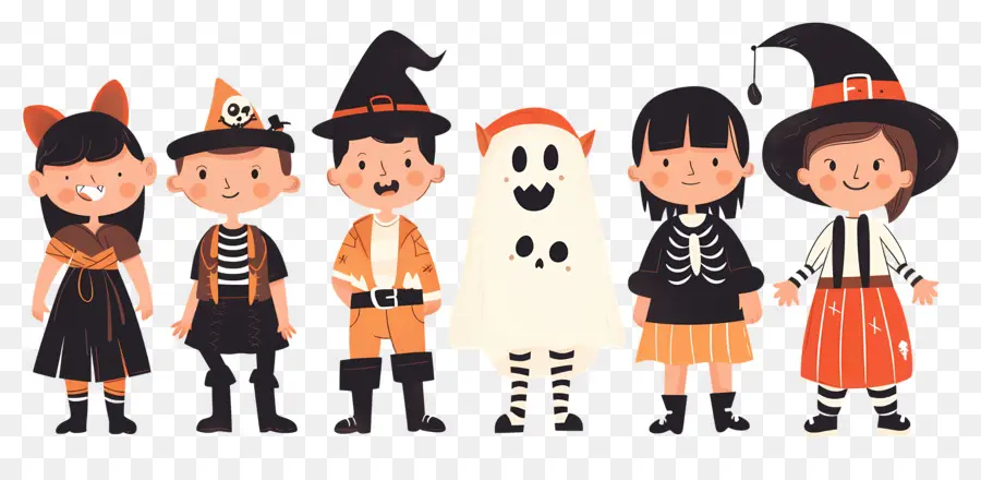 Enfants D'halloween，Enfants Déguisés PNG