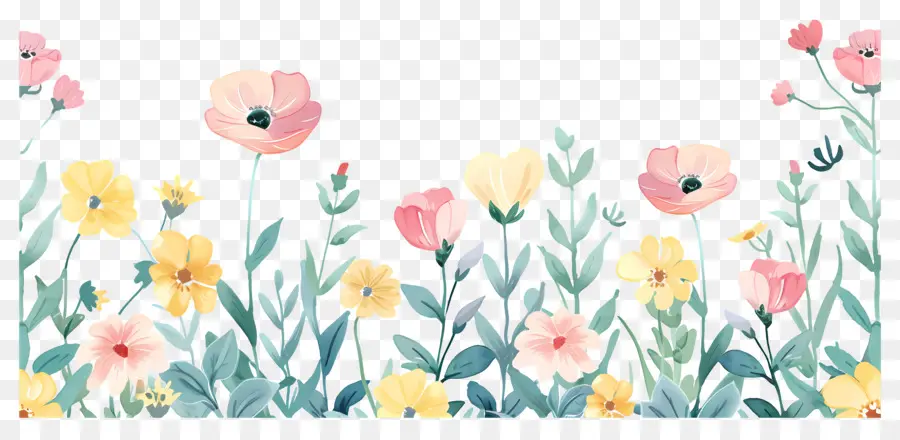 Fleur Pastel，Fleurs Colorées PNG