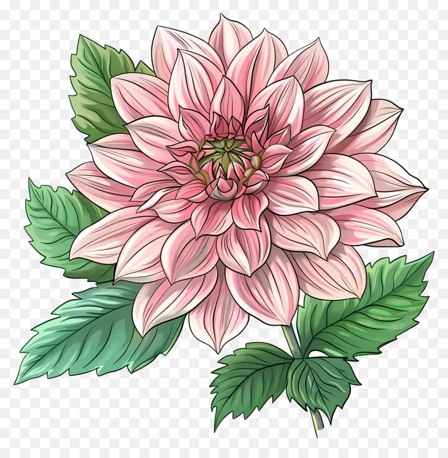 Fleur De Dahlia，Fleurs PNG