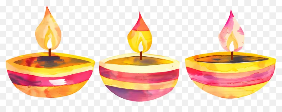 Diwali Diya，Lampes Décoratives PNG