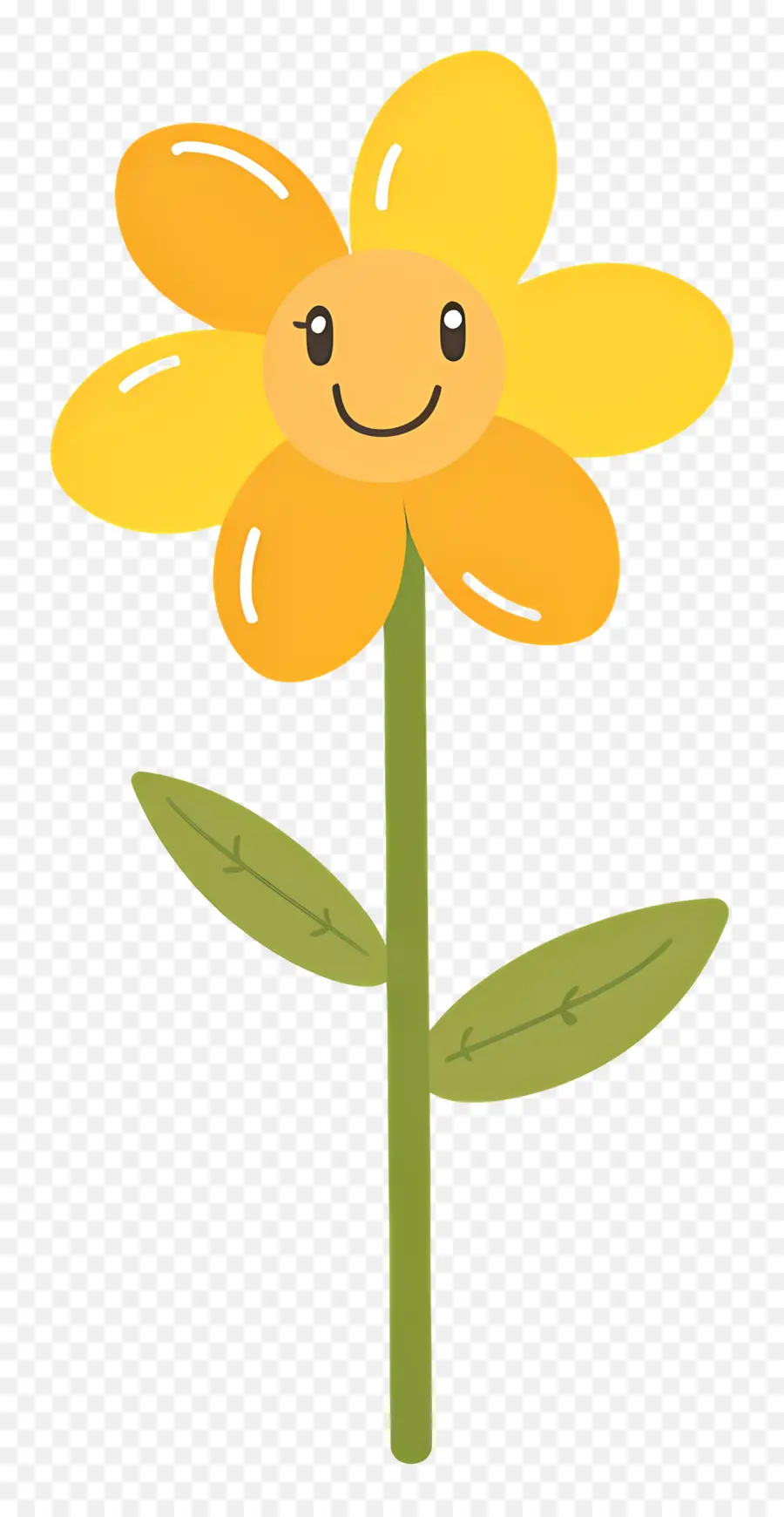 Fleur Emoji，Fleur Jaune PNG