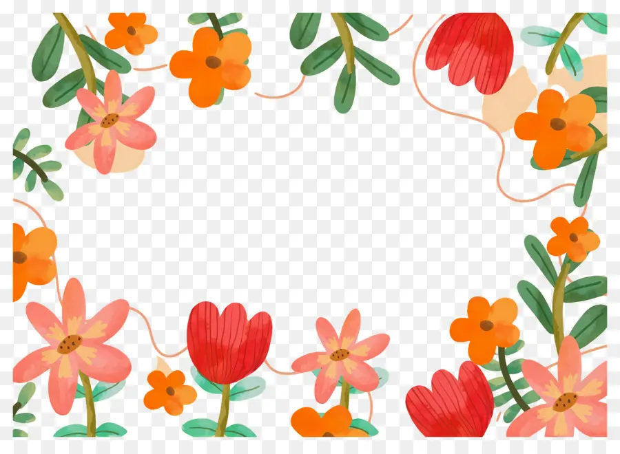 Fond Floral，Couronne Florale PNG