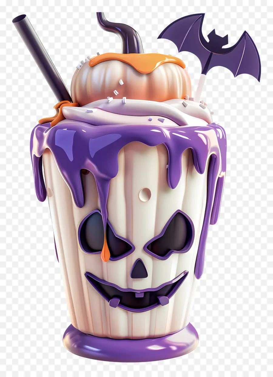 Milk Shake D'halloween，Halloween PNG