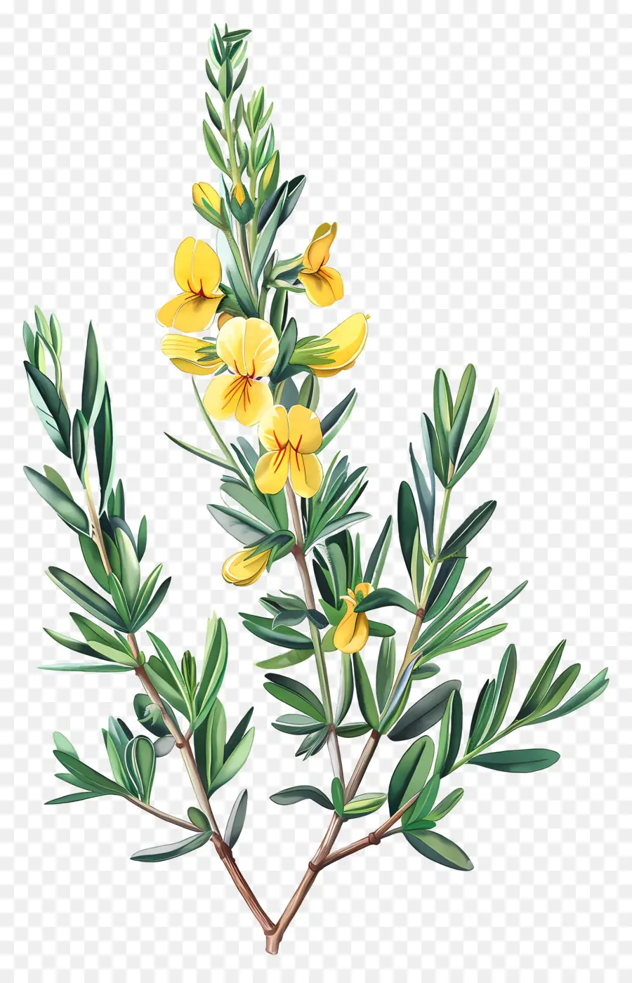 Fleur De Cytisus Wolgaricus，Fleurs Jaunes PNG