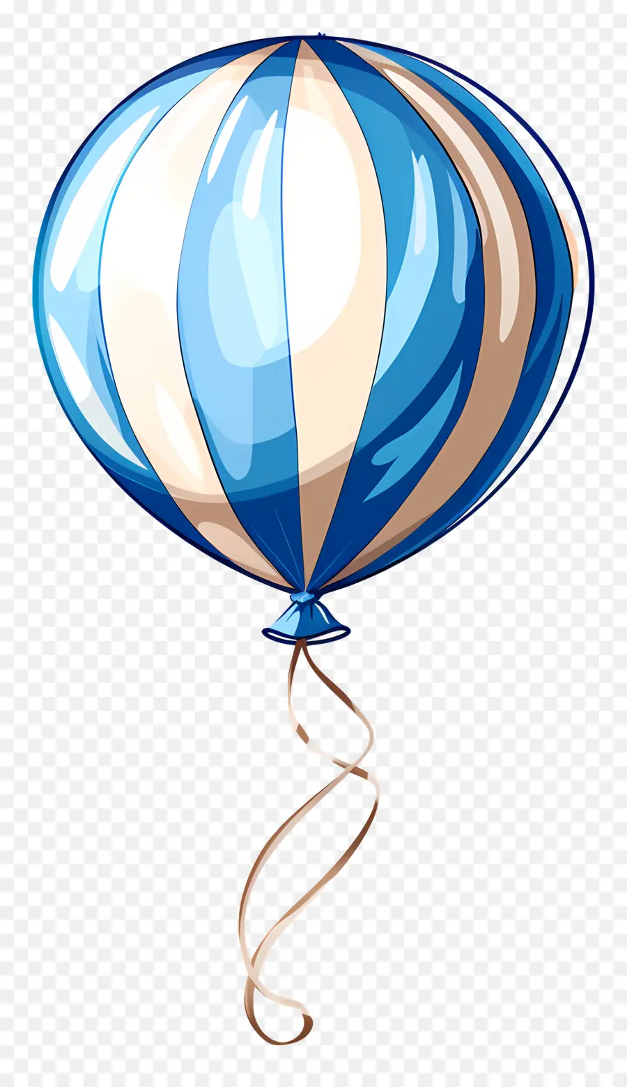 Ballon Unique，Ballon Bleu PNG