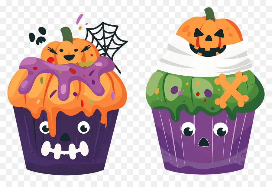 Petits Gâteaux D'halloween，Citrouille PNG