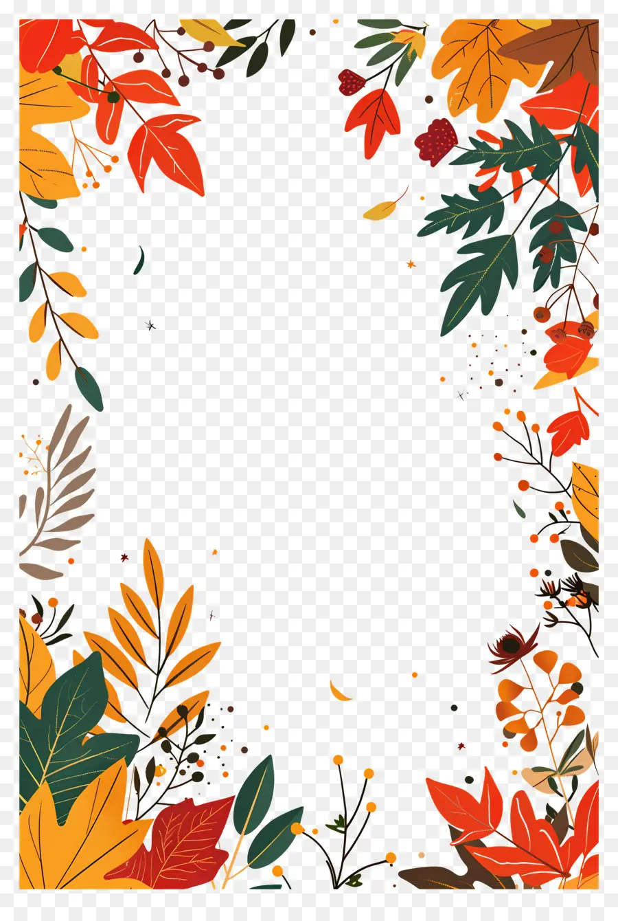 Fond D'automne，Feuilles D'automne Colorées PNG