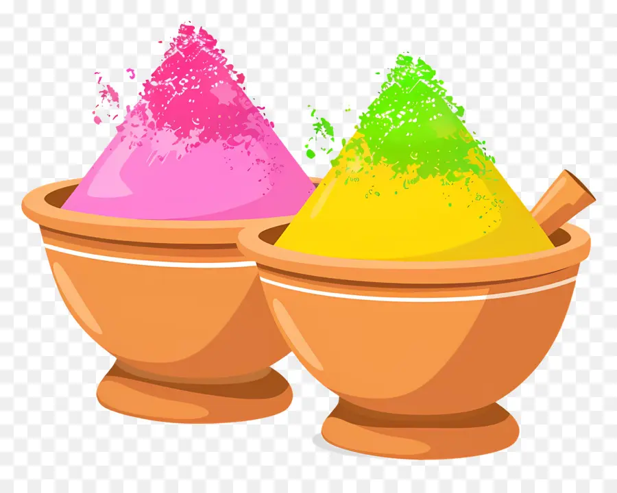 Fond De Holi，Poudres Colorées PNG