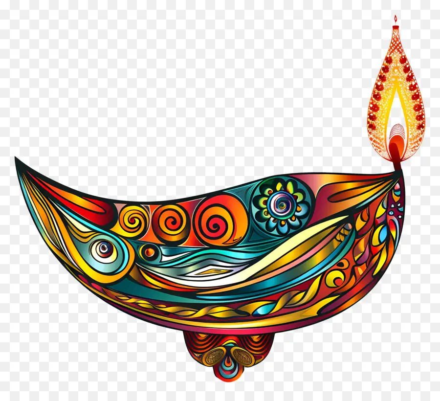 Diwali Diya，Diya élégante PNG