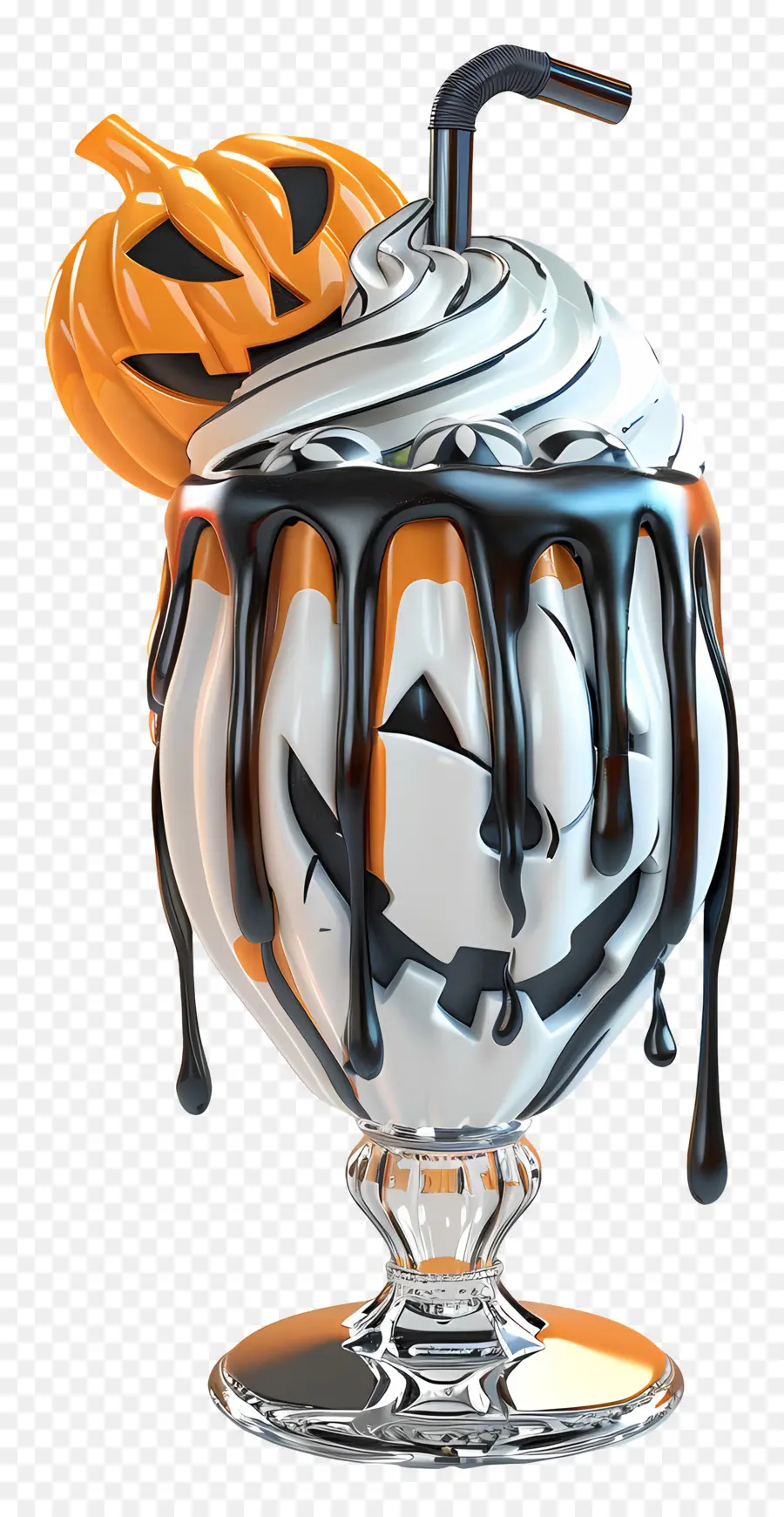 Milk Shake D'halloween，Citrouille PNG