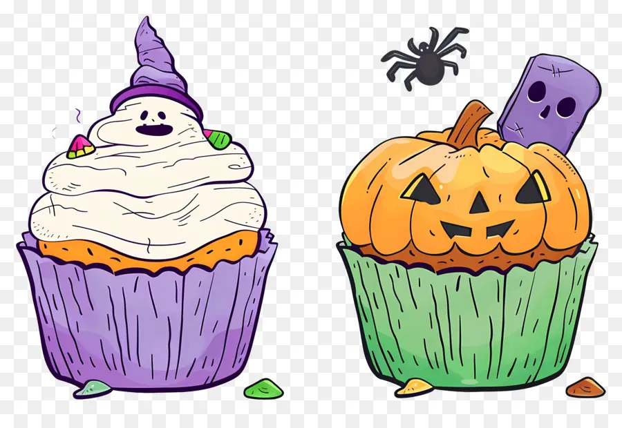 Petits Gâteaux D'halloween，Fantôme PNG