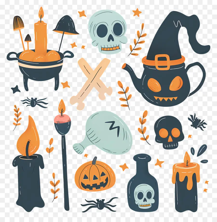 Fond D'halloween，Potion D'halloween PNG