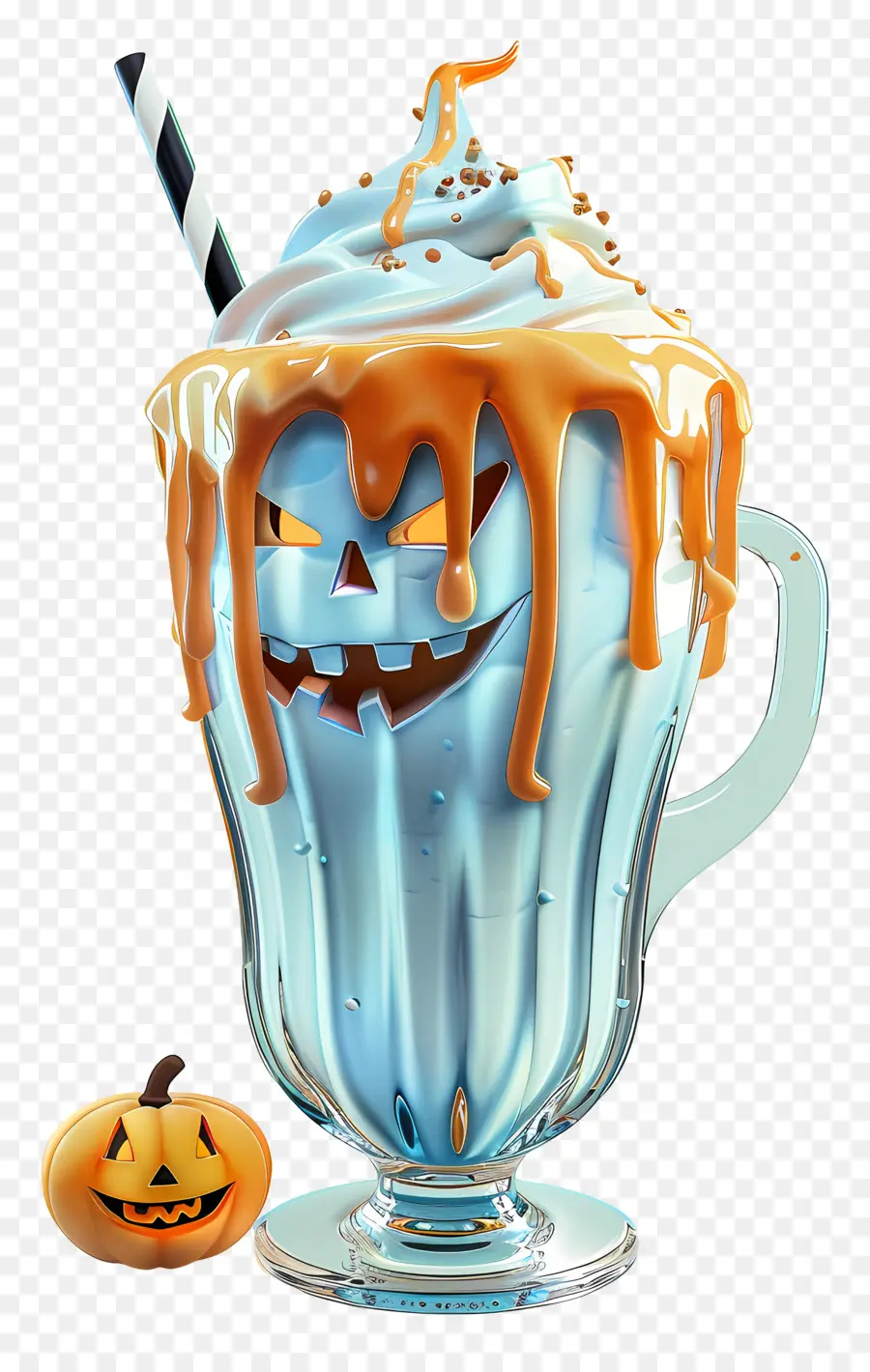 Milk Shake D'halloween，Milk Shake à La Citrouille PNG