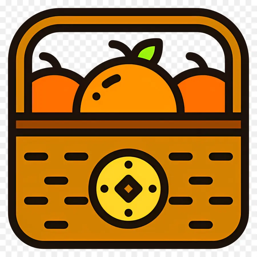 Paniers Cadeaux Alimentaires，Panier Orange PNG