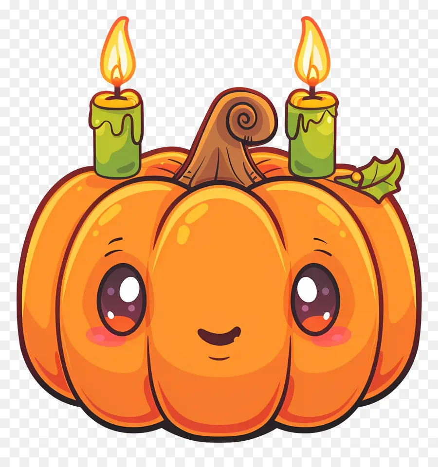 Bougies D'halloween，Citrouille PNG