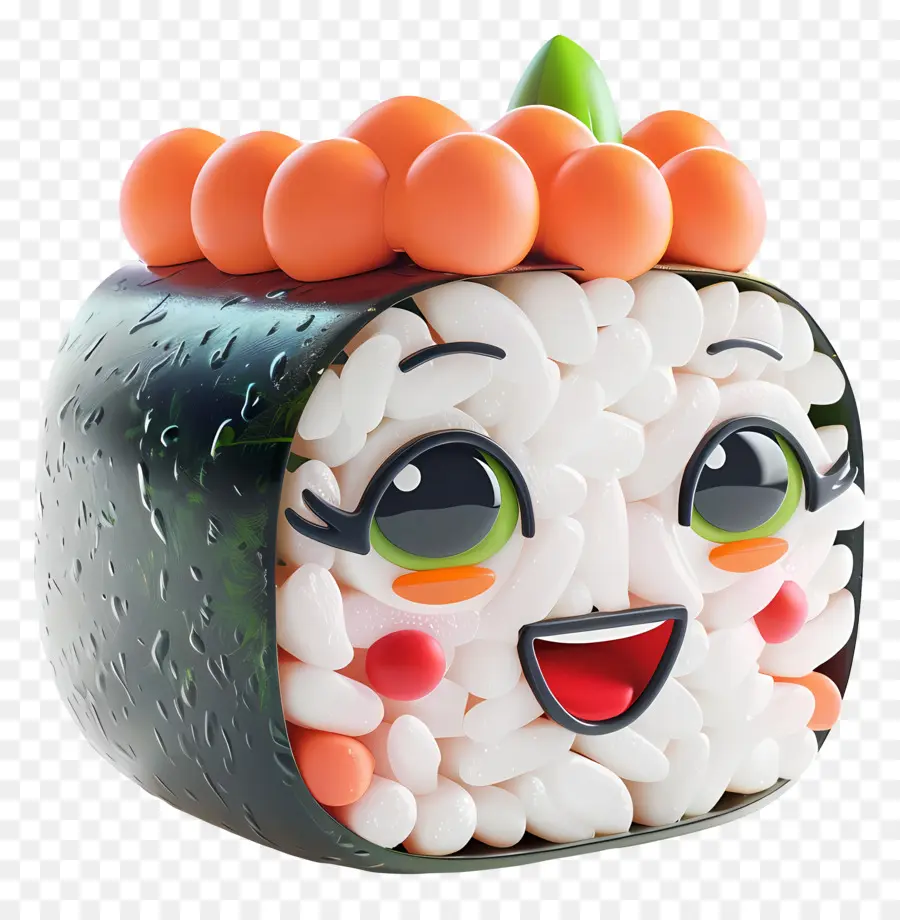 Sushis De Dessin Animé，Bon Rouleau De Sushi PNG