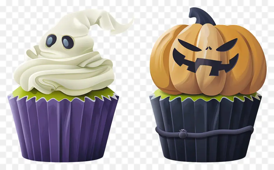 Petits Gâteaux D'halloween，Fantôme PNG