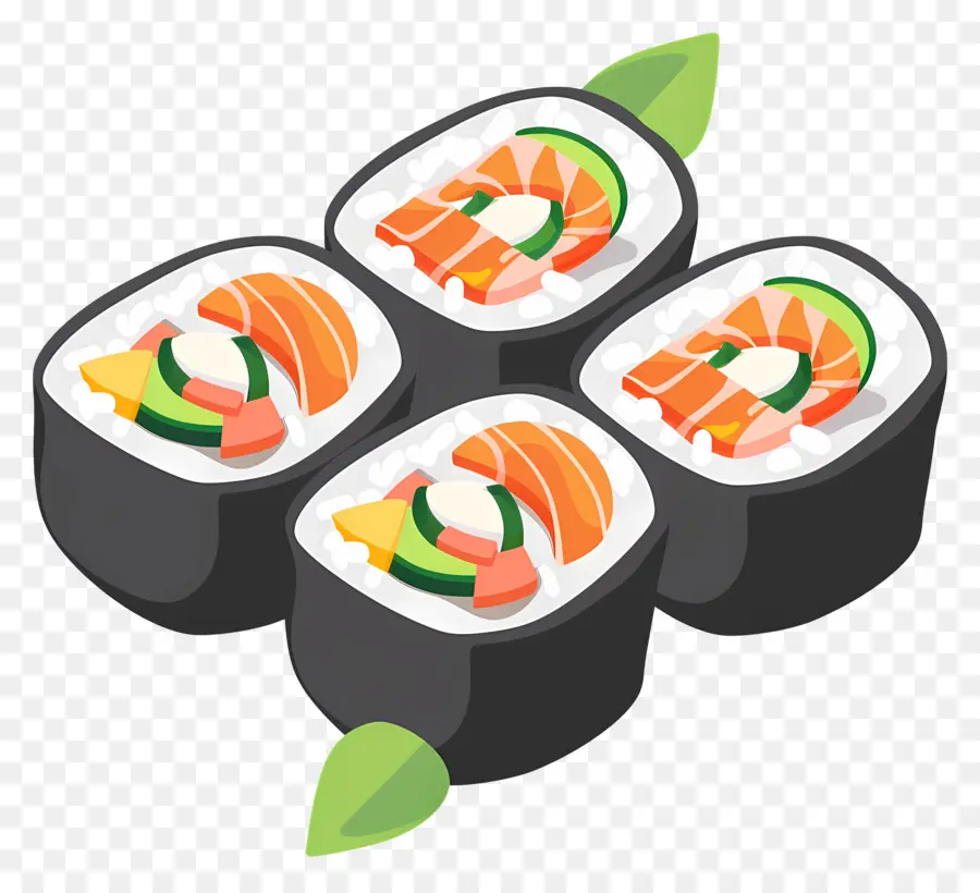 Rouleau De Sushi，Rouleaux De Sushi PNG