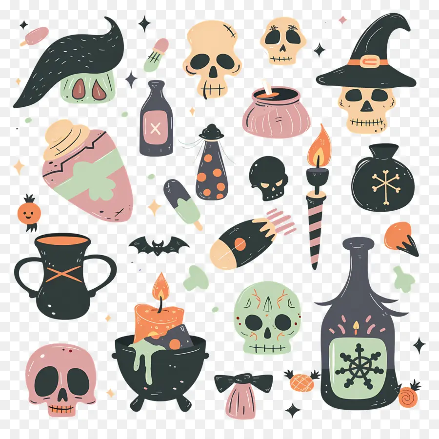 Fond D'halloween，Potion D'halloween PNG