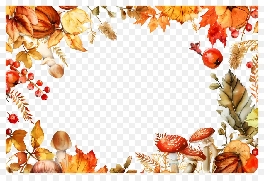 Fond D'automne，Feuilles D'automne PNG