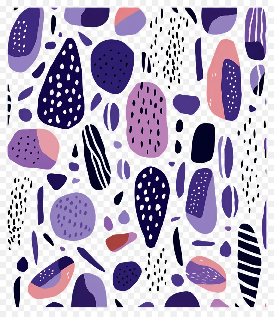 Fonds Abstraits，Formes Violettes Abstraites PNG