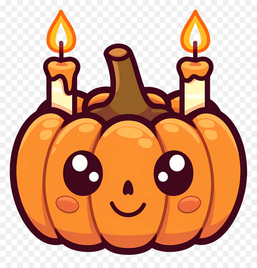 Bougies D'halloween，Citrouille PNG