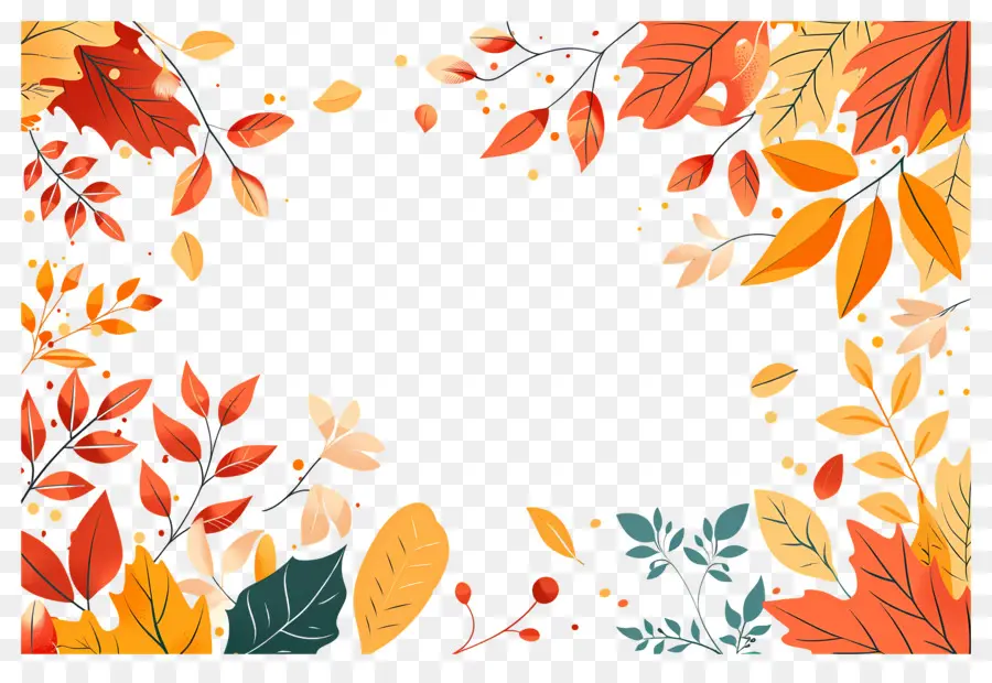 Fond D'automne，Feuilles D'automne PNG