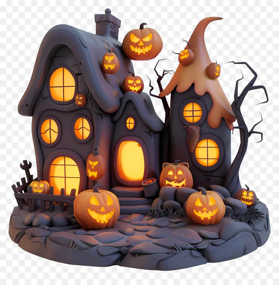 Ville D'halloween，Scène D'halloween PNG