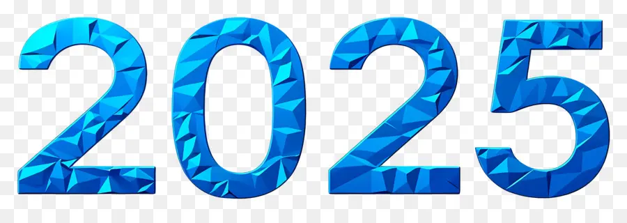 2025 Année，2024 Bleu PNG