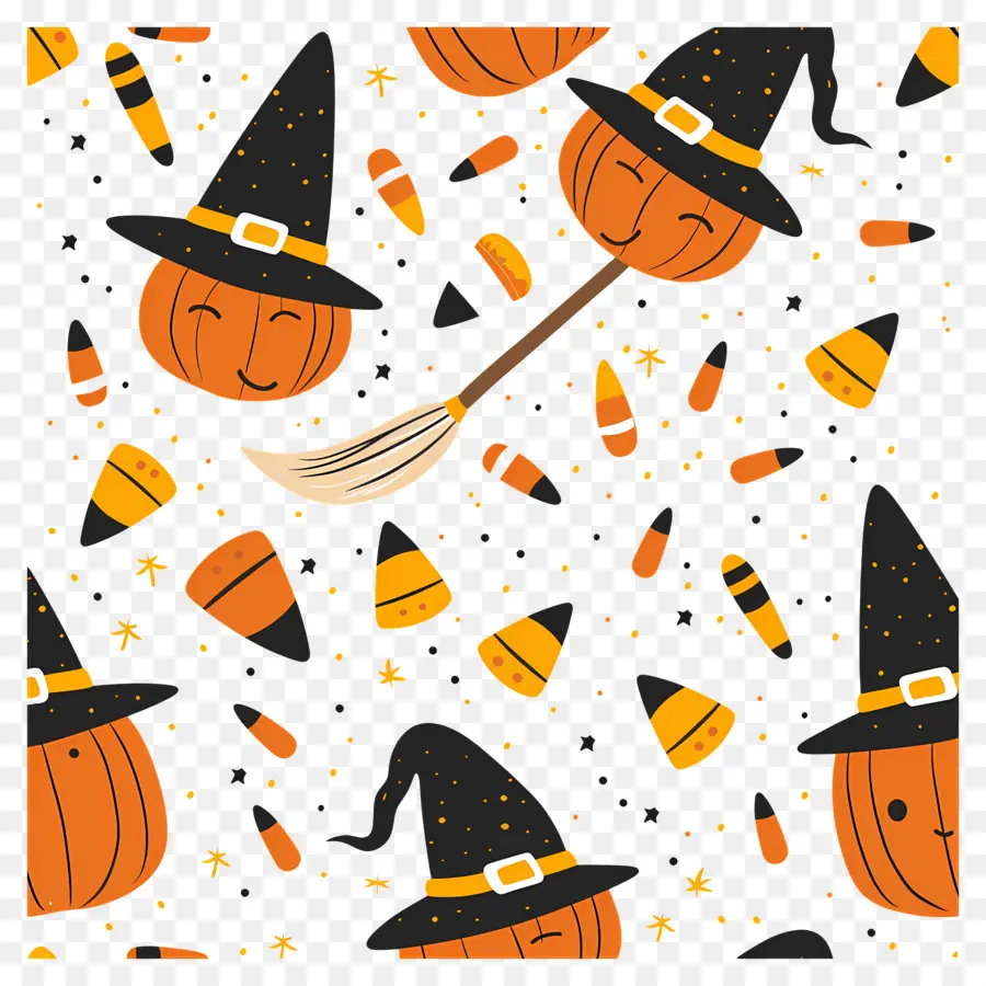 Fond D'halloween，Citrouilles D'halloween PNG