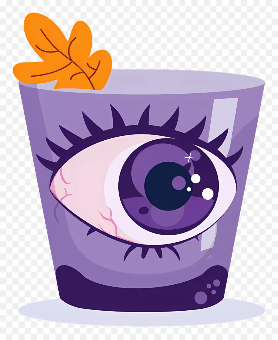 Boisson D'halloween，Boisson Violette Aux Globes Oculaires PNG