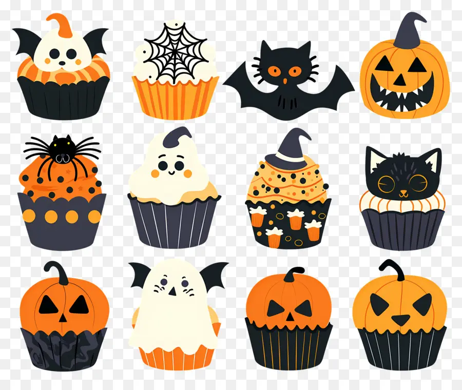 Petits Gâteaux D'halloween，Chat PNG