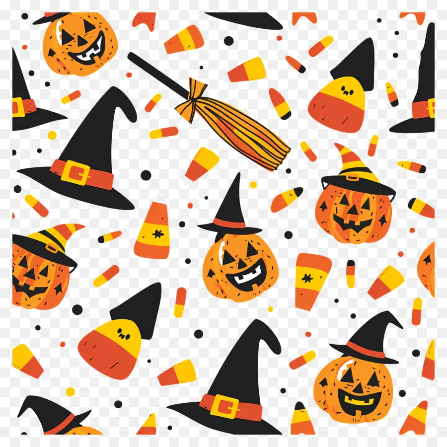 Fond D'halloween，Citrouilles D'halloween PNG