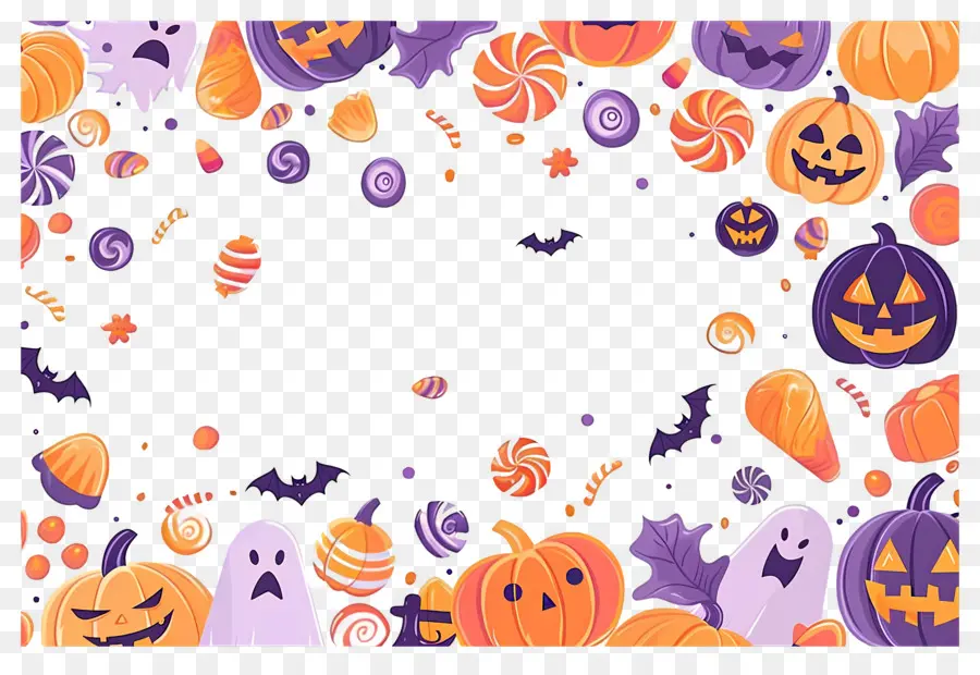 Fond D'halloween，Frontière D'halloween PNG