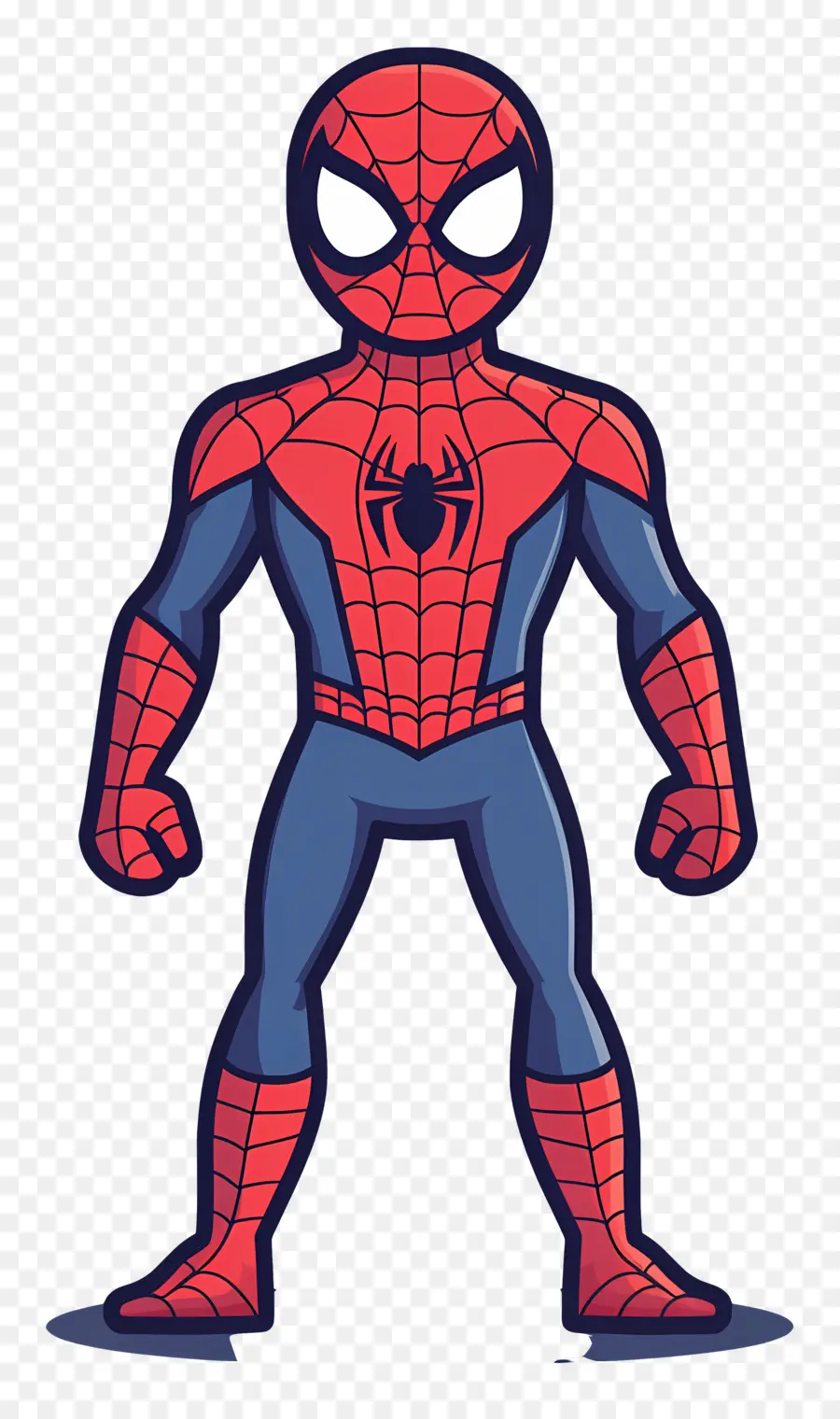 Spiderman Debout，Silhouette De Super Héros PNG