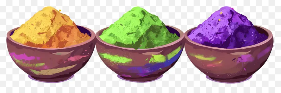 Fond De Holi，Poudres Colorées PNG