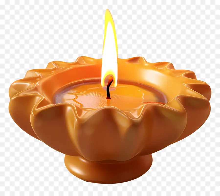 Bougie De Diwali，Bougie Simple PNG