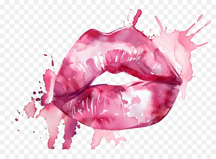 Tache De Baiser，Lèvres Roses PNG